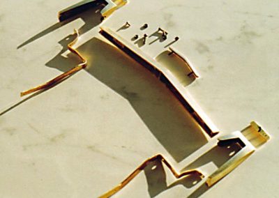 Brass bumpers and other parts for the model Avanti.