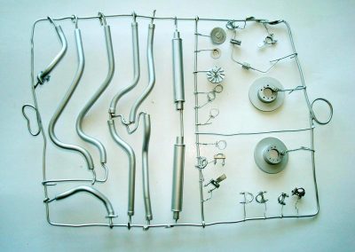 These parts were satin chromed.