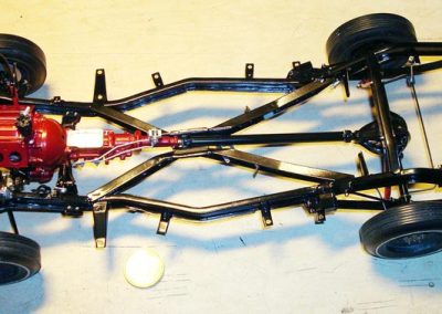 Wheels and other components were installed.