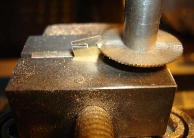 Individual vanes were then cut and soldered to the hubcap.