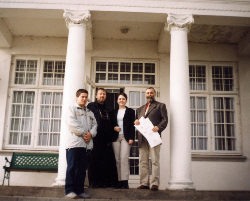 Andrzej With Polish Ambassador Andrzej (far right) at the Polish Ambassador's office in Copenhagen.