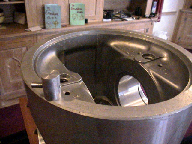 Deltic Engine Piston A single model piston for the Deltic engine sits atop the Paxman piston skirt.