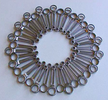 Deltic Engine Connecting Rods Shown here are 36 connecting rods for the Deltic engine model.