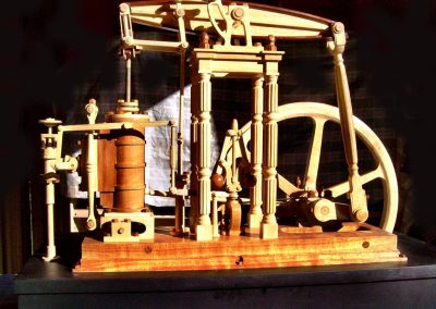 The "Mary" walking beam steam engine.