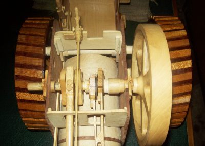 The reversing lever can be seen in the upper left.