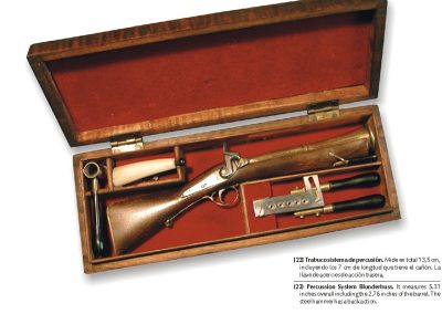 A percussion system blunderbuss with accessories.