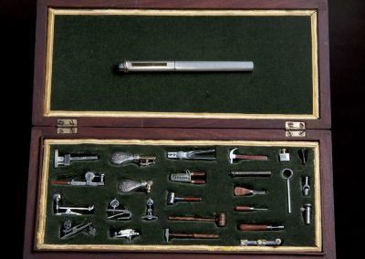 A wide array of miniature accessories made by Antonio.