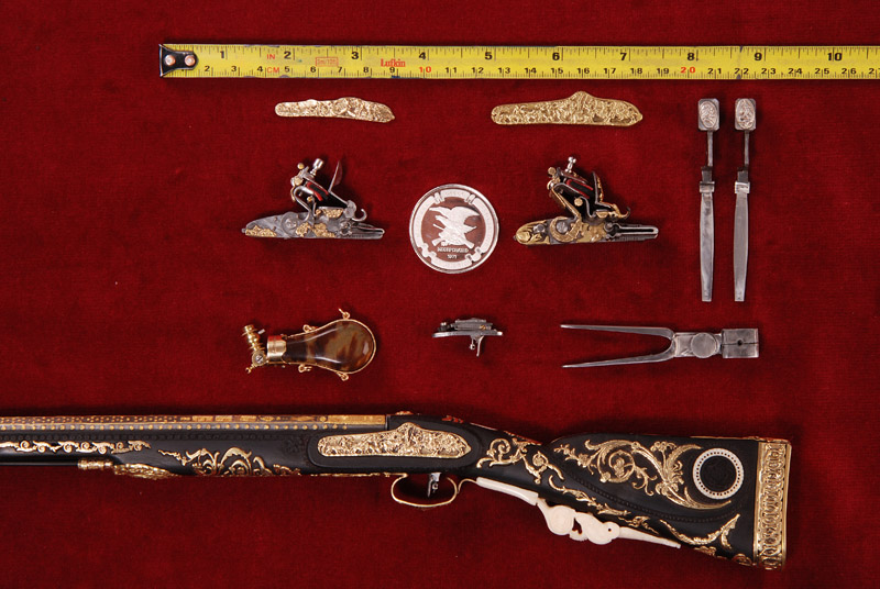 Miniature Carbine Antonio crafted this ornate miniature carbine.