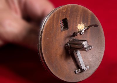 A miniature pistol shield from the Royal Armory of Henry VIII.