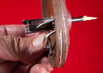 A miniature pistol shield from the Royal Armory of Henry VIII.
