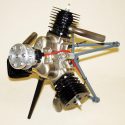 3-Cylinder Radial Model Airplane Engine