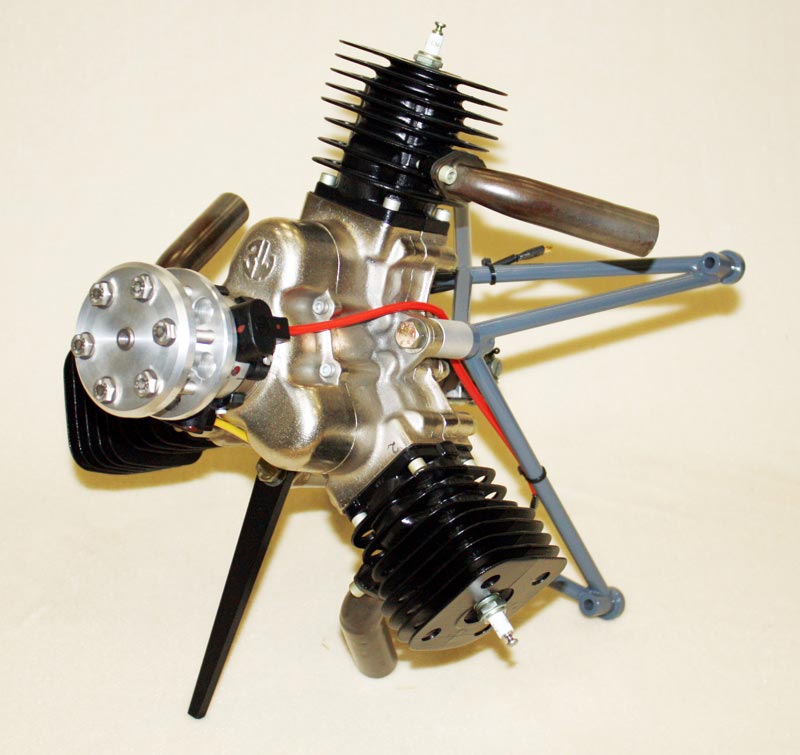 3-Cylinder Radial Model Airplane Engine