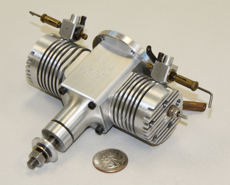 Vega 50 T 2-Cylinder Opposed Model Airplane Engine