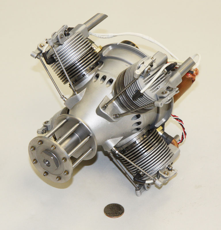 1/4 Scale Caminez 4-Cylinder Radial Aircraft Engine