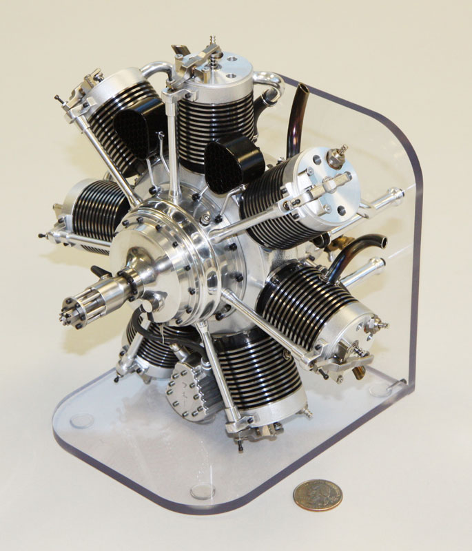 King “741” 7-Cylinder Radial Airplane Engine
