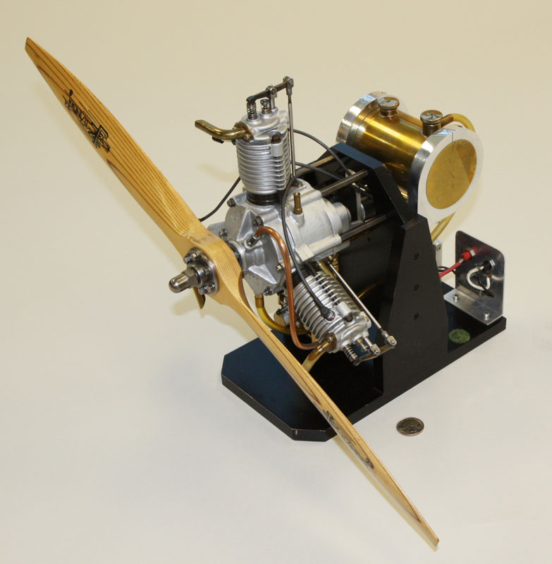 1/4 Scale Anzani 3-Cylinder Radial Aircraft Engine