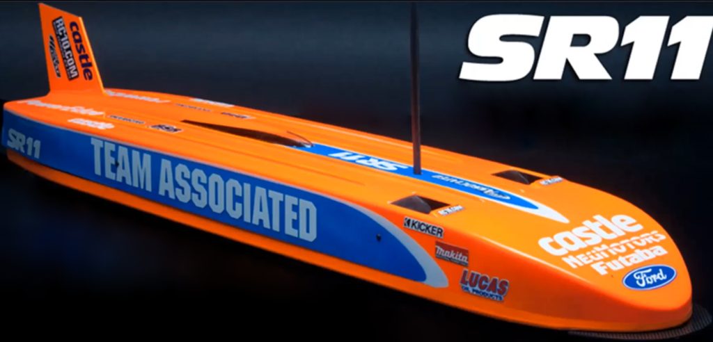 The SR11 electric RC car built by Nic Case.