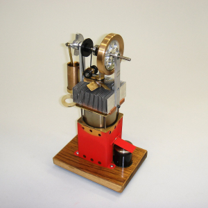 Vertical Stirling Engine With Fan