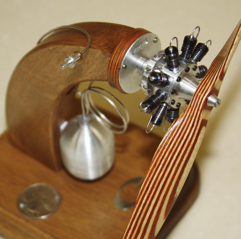 Gasparin 9-Cylinder Rotary CO2 Engine