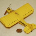 The Gasparin micro Taylorcraft Flyer with CO2 engine.