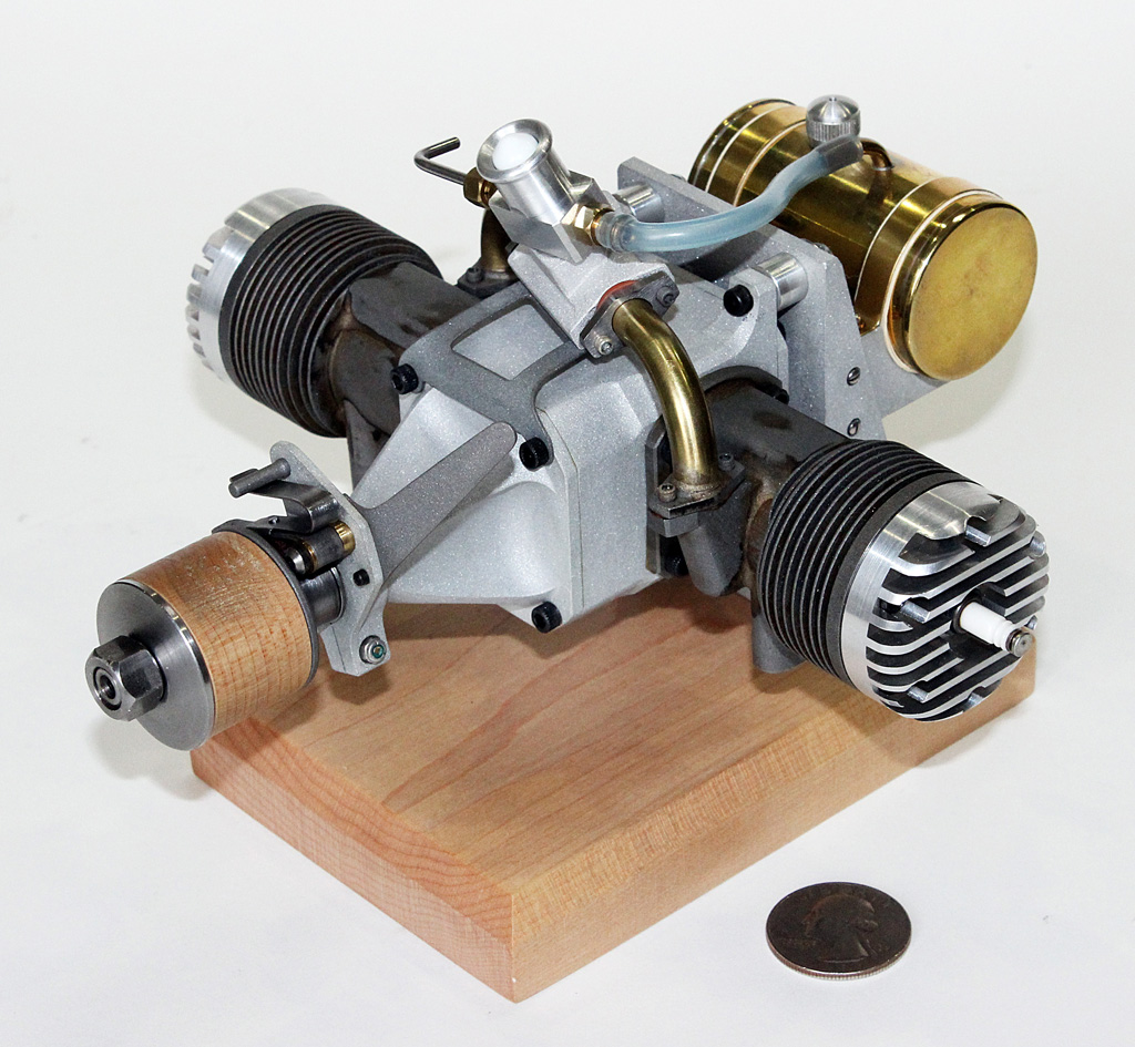 Kunze Twin-Cylinder Opposed Model Airplane