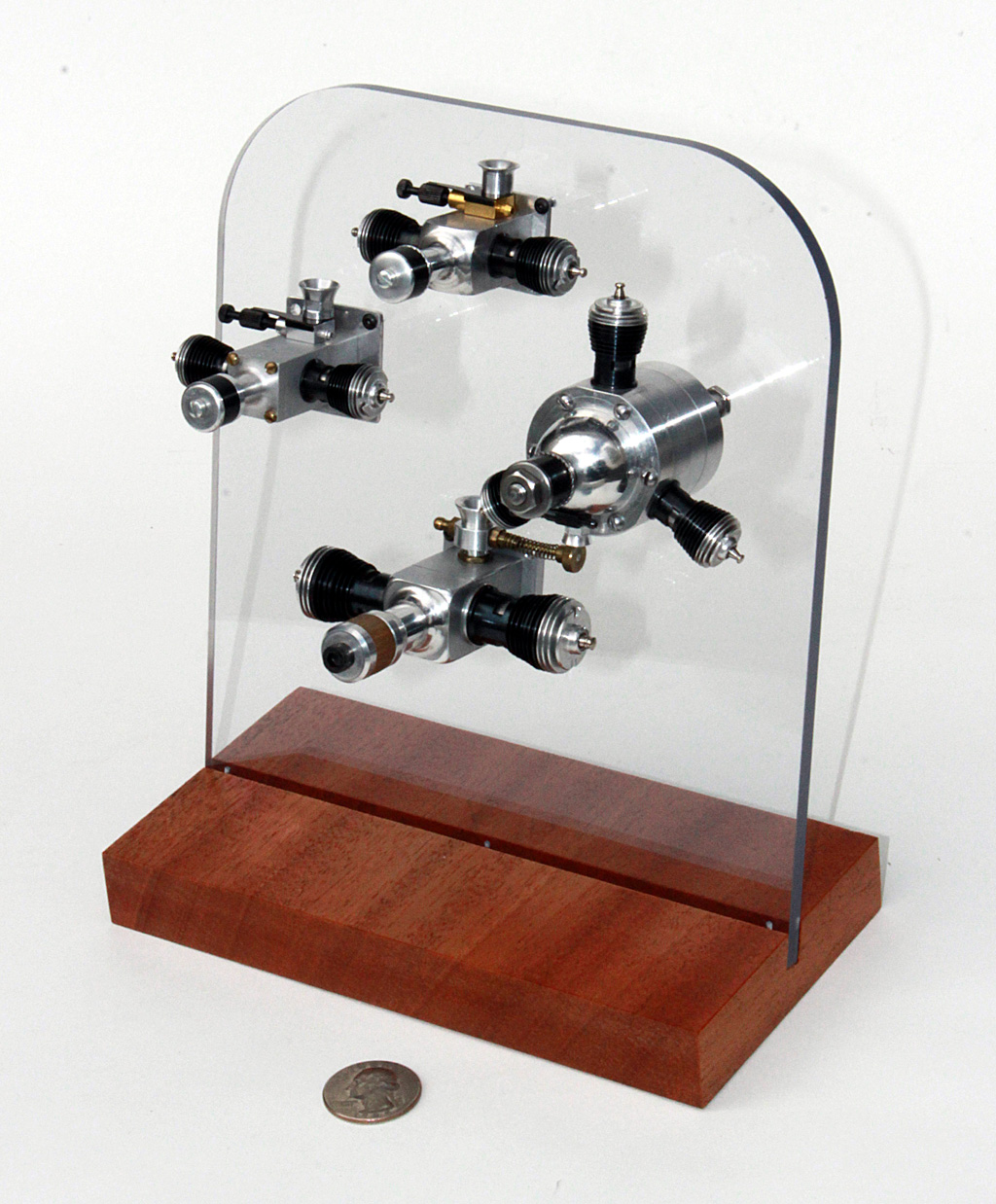 Schroeder Display of Multi-Cylinder Cox Engines