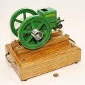 The 3/10 scale John Deere "E" 1.5 HP stationary engine.