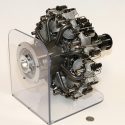 The 1/5 scale Pegasus R9-2800 radial aircraft engine.