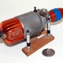 A Profi Inline 35 model airplane engine.