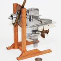 A custom AMPS twin-prop outdrive with counter rotating prop mechanism built by Daniel "Buzz" Brunkow.