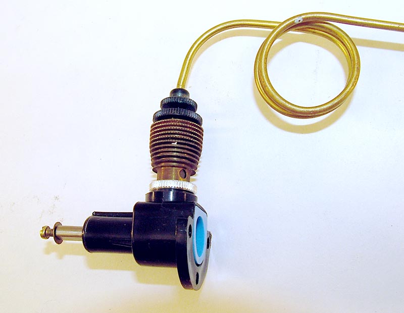 A Novoexport .027 cc CO2 model airplane engine.