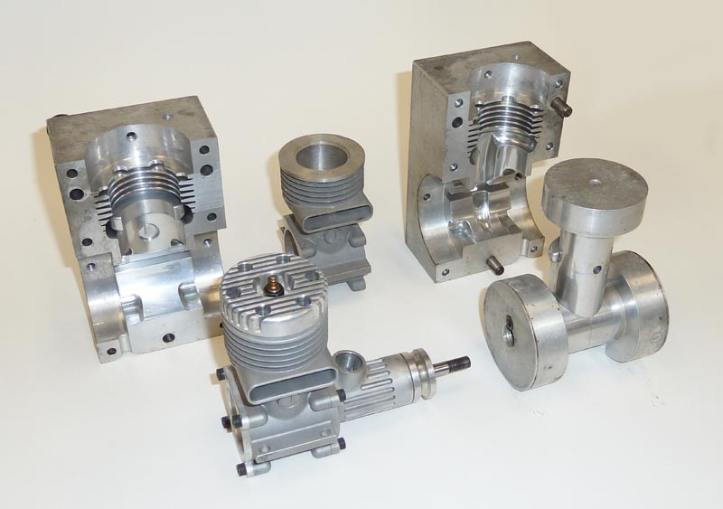 The mold for the Cooney .61 side port engine.