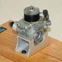 The Gilbert Thunderhead .07 model airplane engine. 