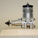 An HP Silver Star .40 single-cylinder engine cutaway. (Silver with black head, #22.)
