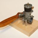 The Hi Johnson .35 model engine with wood prop. 
