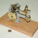 Brass Single-Cylinder Horizontal Steam Engine