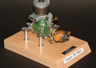 An Orwick .29 engine, Serial No. 2233.