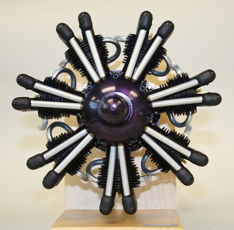 A Technopower II 7-cylinder radial engine.