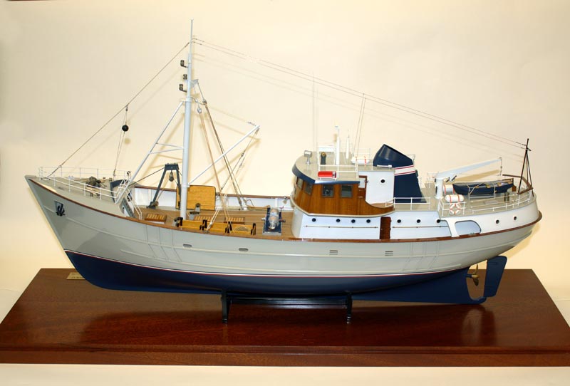 A 1/50 scale model Nordkap Greenland trawler.