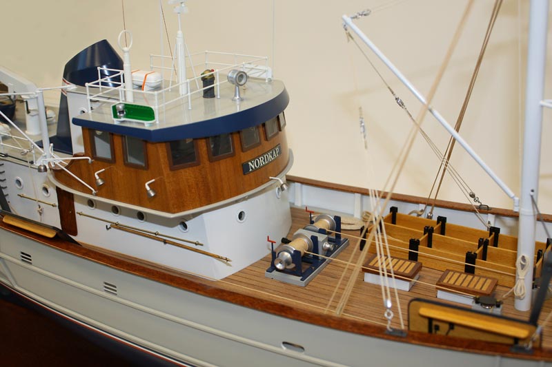 A 1/50 scale model Nordkap Greenland trawler.