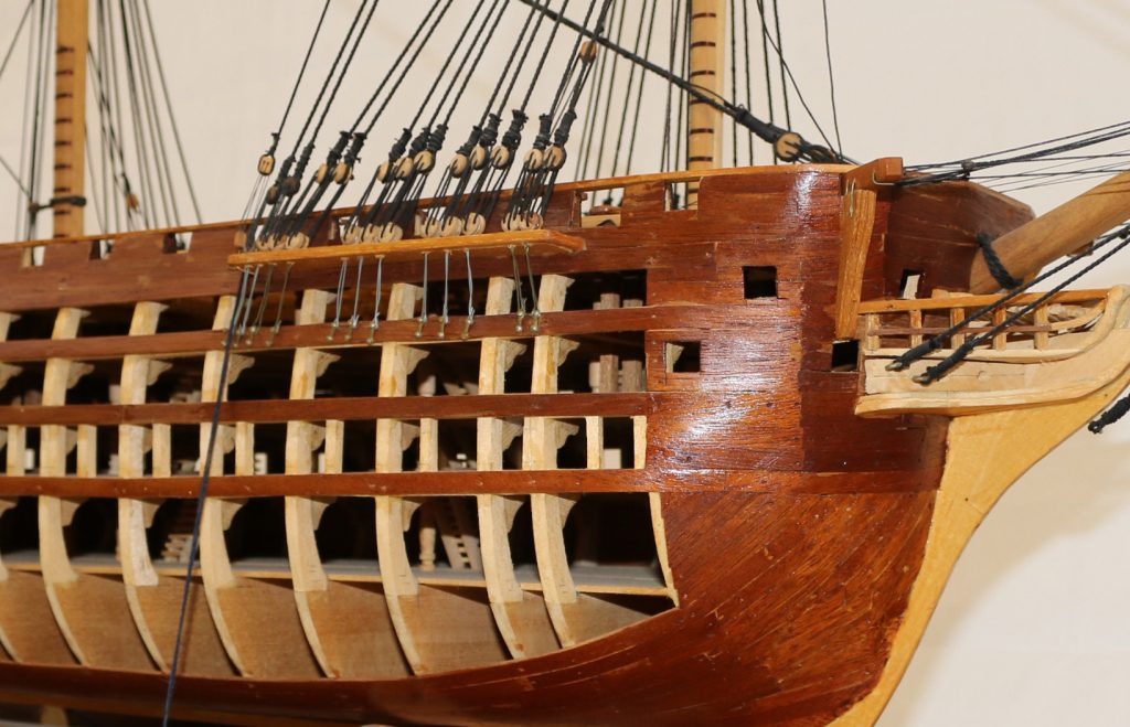 A scratch-built 1/8 scale model of the USS Pennsylvania.