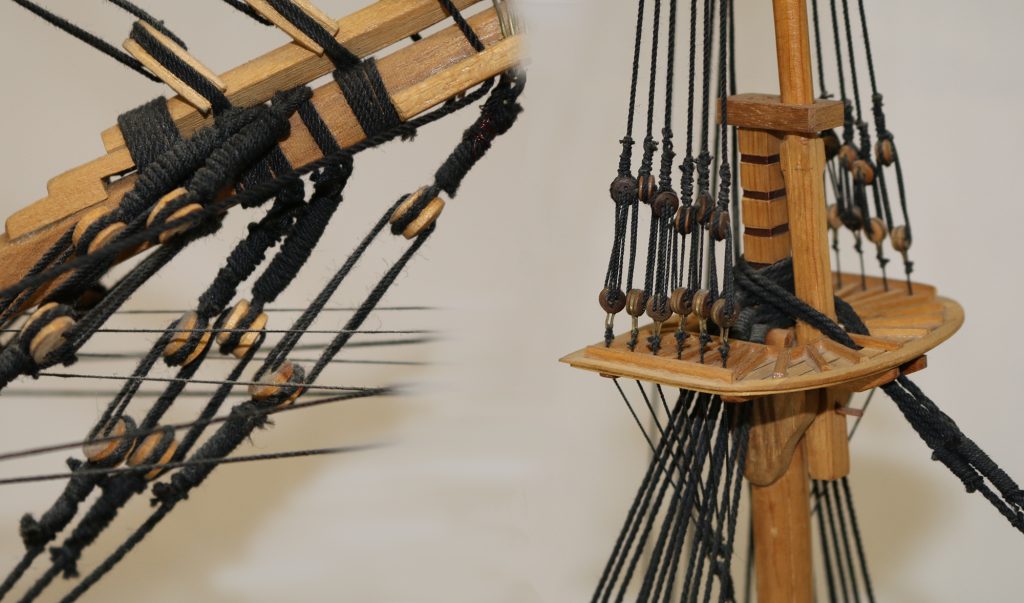 A scratch-built 1/8 scale model of the USS Pennsylvania.