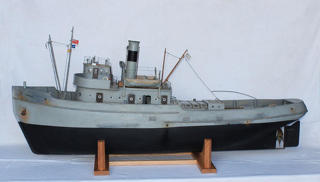 An R/C steam tug, Fergus.