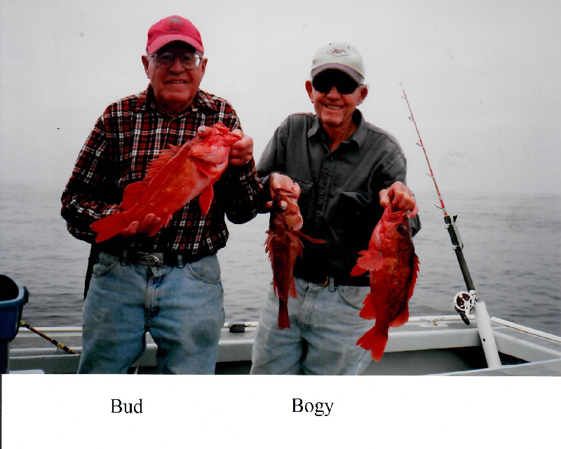 The original owners of the full-size Twin B: Wallace "Bud" Brown (left) and Wilson "Bogie" Bogan (right).