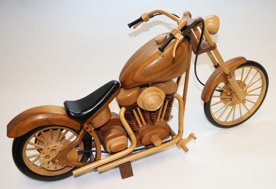 Wooden Chopper Motorcycle
