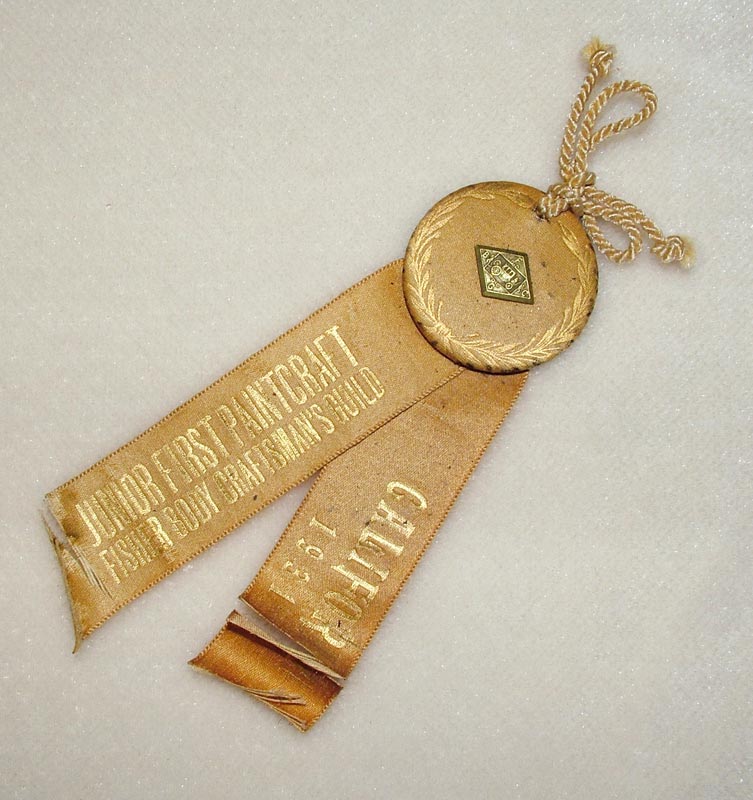 Bernhardt Goettker's award from GM for his model coach.