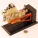 A 4-cylinder inline Gescha transparent engine.