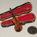 Miniature Violin and Case