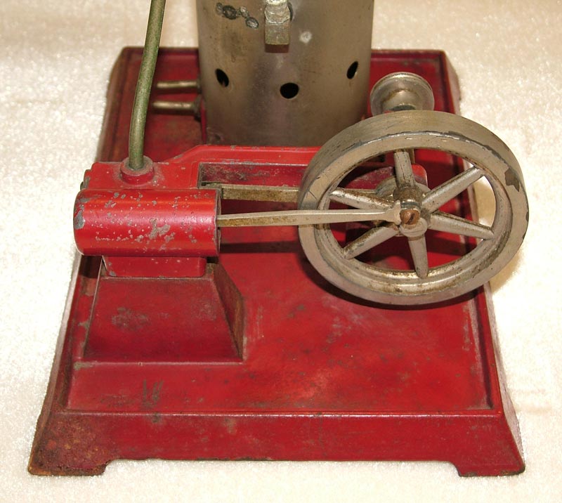 A Weeden #672 toy steam engine and boiler.