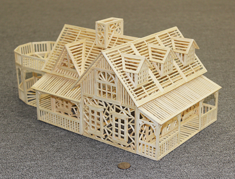 Victorian Home Matchstick Model
